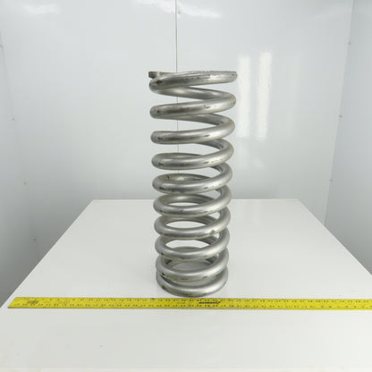 Silver Compression Spring 28" L x 7-3/8" ID x 10-3/8" OD x 1-1/2" Wire