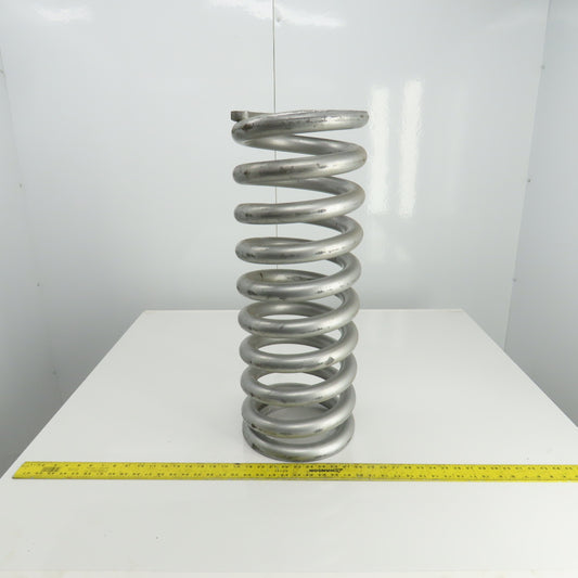Silver Compression Spring 28" L x 7-3/8" ID x 10-3/8" OD x 1-1/2" Wire