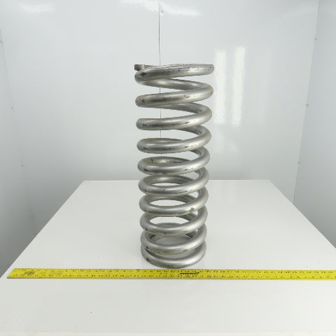 Silver Compression Spring 28" L x 7-3/8" ID x 10-3/8" OD x 1-1/2" Wire