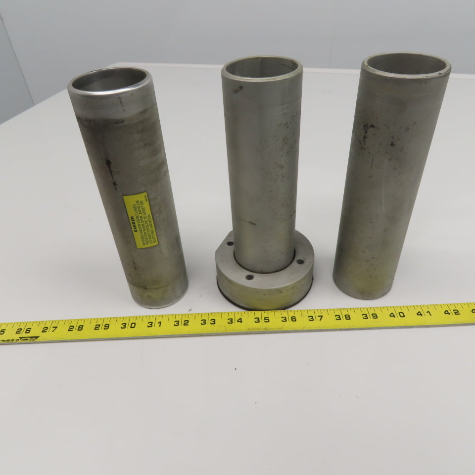 Fanuc Model C2000 C 2-3/8" OD Laser Beam Pathway Tunnel Parts Lot Of 5 Pieces