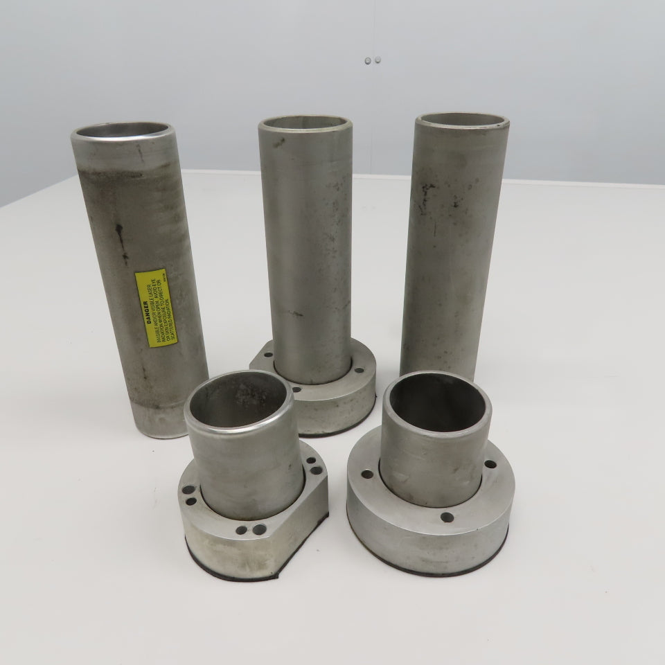 Fanuc Model C2000 C 2-3/8" OD Laser Beam Pathway Tunnel Parts Lot Of 5 Pieces