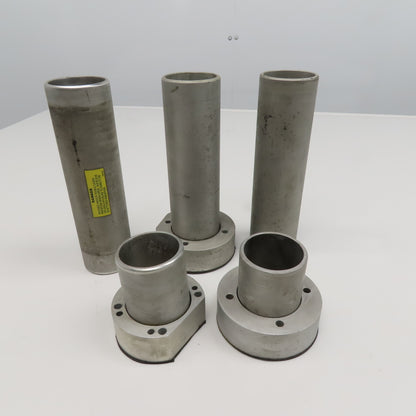 Fanuc Model C2000 C 2-3/8" OD Laser Beam Pathway Tunnel Parts Lot Of 5 Pieces
