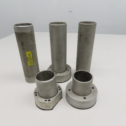 Fanuc Model C2000 C 2-3/8" OD Laser Beam Pathway Tunnel Parts Lot Of 5 Pieces