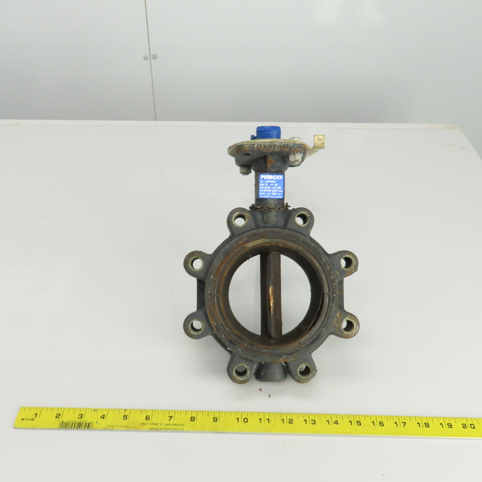 Nibco LD2000 4" Ductile Iron Butterfly Valve SS Stem 200PSI 250° F EPDM Seat