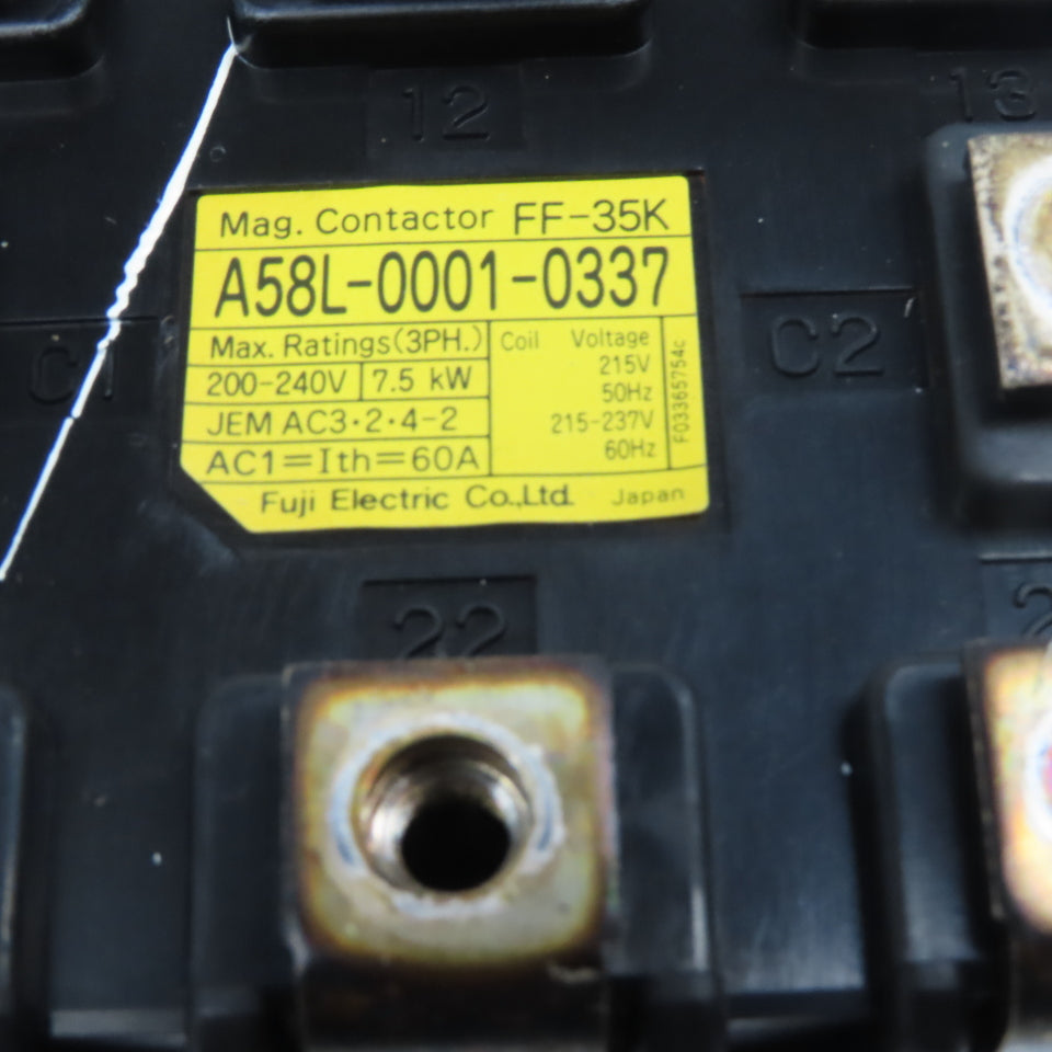 Fanuc A58L-0001-0337 AC Spindle Servo Drive Contactor FF-35K