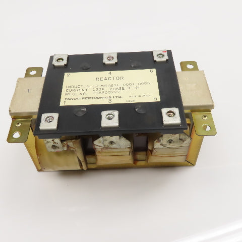 Fanuc A81L-0001-0098 P38F00299 Reactor 0.12mH 133A 3Ph