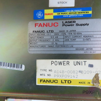 Fanuc A14B-0082-B209-02 A14B-0082-B311-01 Laser Power Supply Unit 200V 9.0kW 3Ph