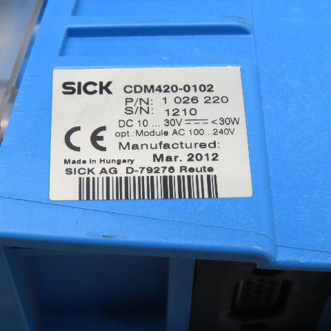 Sick CDM420-0102 Connection Device Module 100-240V 10-30VDC Power Supply