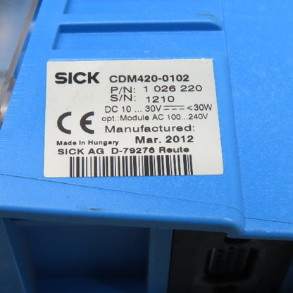 Sick CDM420-0102 Connection Device Module 100-240V 10-30VDC Power Supply