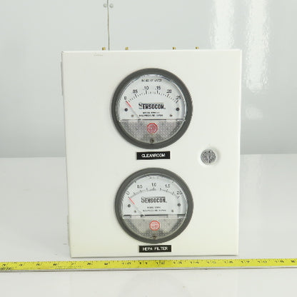 Sensocon S2000-00/S2002 Differential Pressure Gauge 0-.25"/0-2" In/ Water 15PSIG