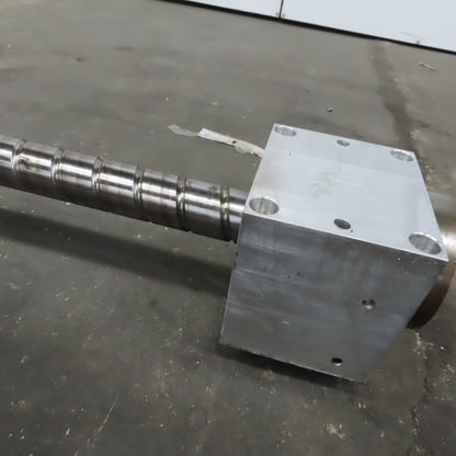 Mazak 3162mm Travel 50mm Diam Ball Screw Assy From a AJV-32/Y CNC Boring Machine