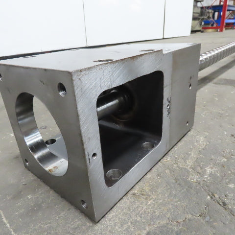 Mazak 3162mm Travel 50mm Diam Ball Screw Assy From a AJV-32/Y CNC Boring Machine