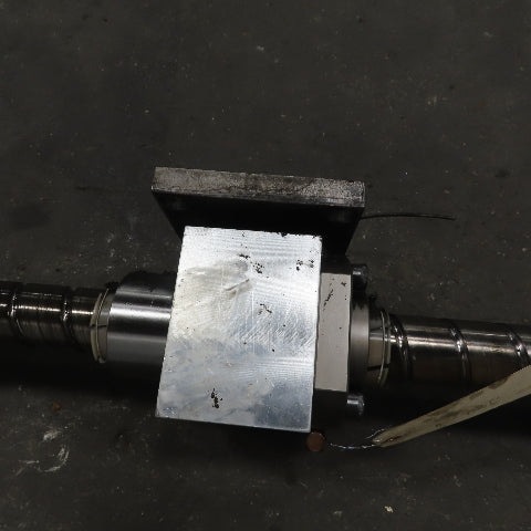 Mazak 3162mm Travel 50mm Diam Ball Screw Assy From a AJV-32/Y CNC Boring Machine