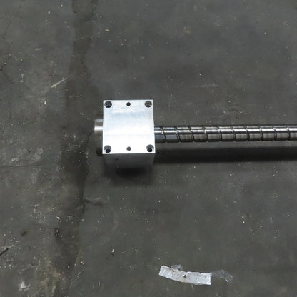 Mazak 3162mm Travel 50mm Diam Ball Screw Assy From a AJV-32/Y CNC Boring Machine