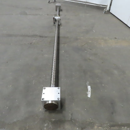 Mazak 3162mm Travel 50mm Diam Ball Screw Assy From a AJV-32/Y CNC Boring Machine
