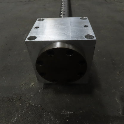 Mazak 3162mm Travel 50mm Diam Ball Screw Assy From a AJV-32/Y CNC Boring Machine