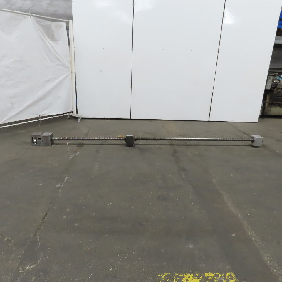 Mazak 3162mm Travel 50mm Diam Ball Screw Assy From a AJV-32/Y CNC Boring Machine