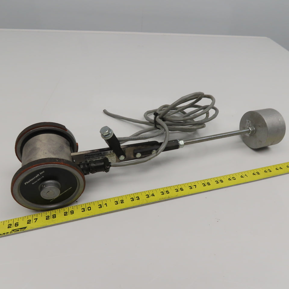 Photocraft RH-P144AJ/8-30 8-30VDC Rotary Encoder Wheel W/ MB-UB1 Counterweight
