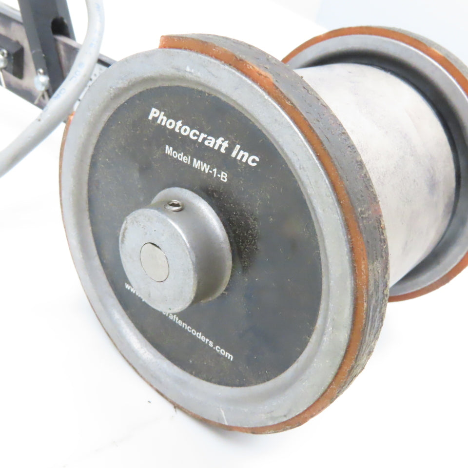 Photocraft RH-P144AJ/8-30 8-30VDC Rotary Encoder Wheel W/ MB-UB1 Counterweight