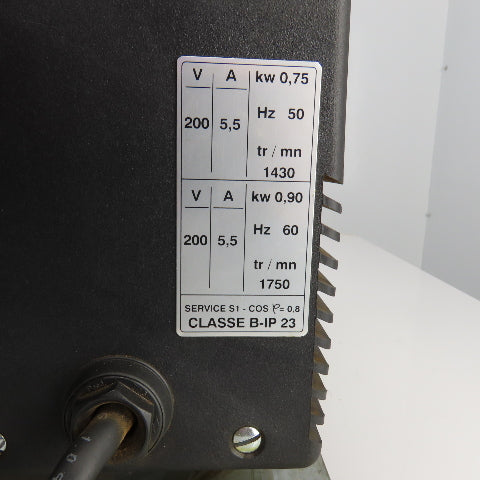 Sogevac A90L-0001-0425 Rotary Vane Vacuum Pump For Fanuc Laser 1750RPM 200V