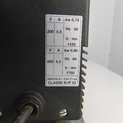 Sogevac A90L-0001-0425 Rotary Vane Vacuum Pump For Fanuc Laser 1750RPM 200V
