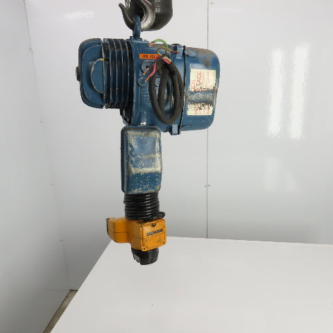 Demag PM12LF 275LB Electric Hoist 10' Lift 2 Speed 7.8/46.6 FPM 460V 3Ph