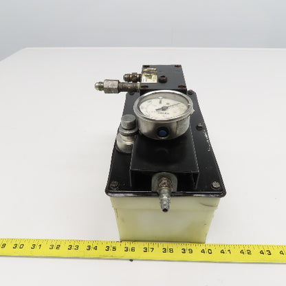 Hydac 100987 Model G Air Powered Hydraulic Pump Single Stage 4800PSI