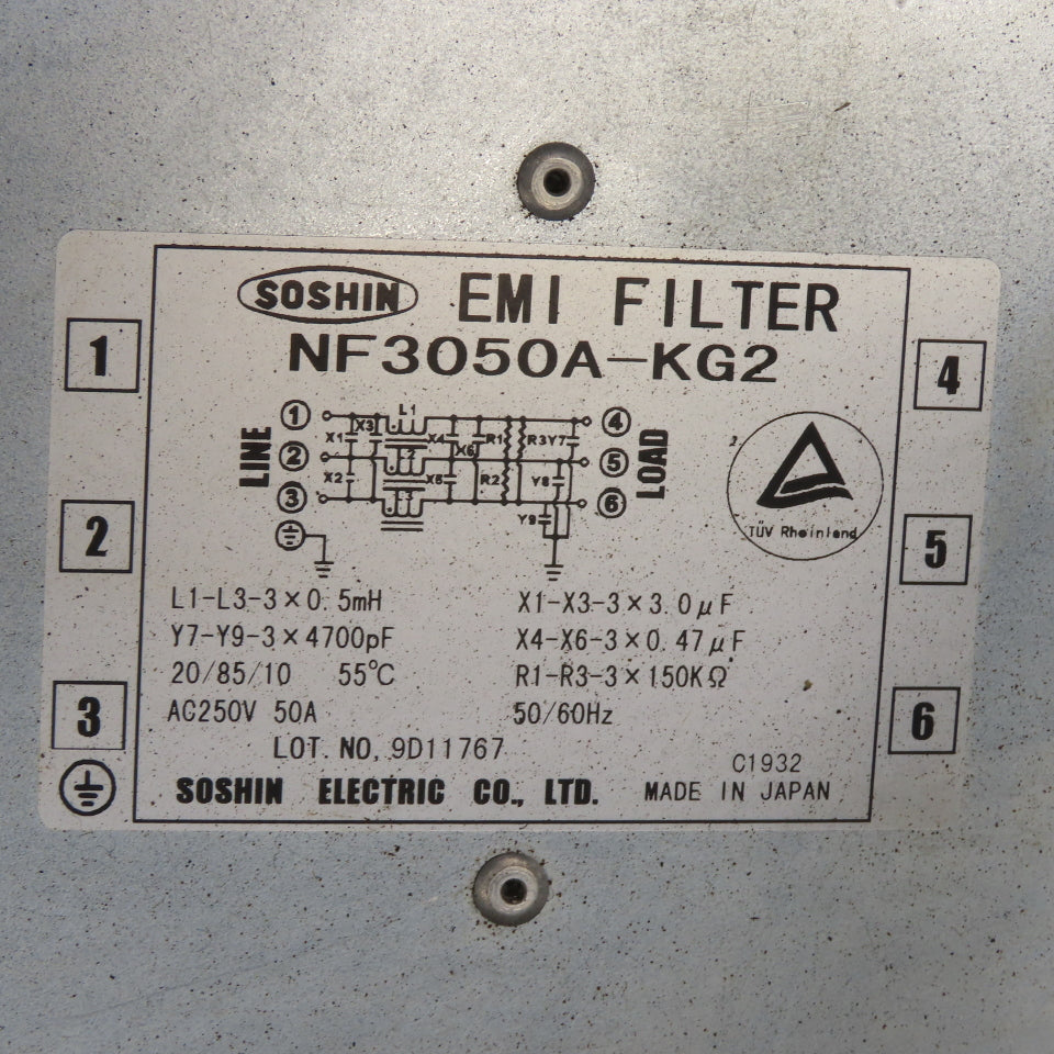 Hitachi  8LF2 200-230V 3Ph Input Inverter 8kVa Output W/ EMI Filter