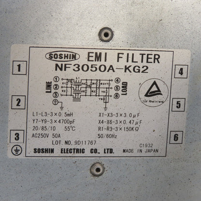 Hitachi  8LF2 200-230V 3Ph Input Inverter 8kVa Output W/ EMI Filter
