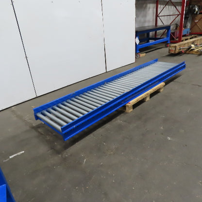 26" Wide 10' Long Gravity Roller Box Conveyor 1.90" Roller