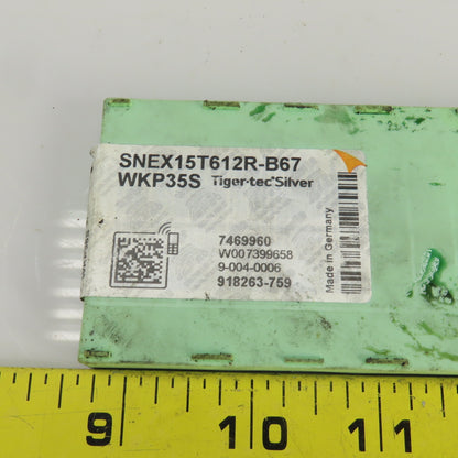 Walter SNEX15T61R-B67 Indexable Carbide Milling Insert Tiger Tec Silver 10 PCS