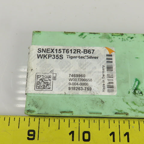 Walter SNEX15T61R-B67 Indexable Carbide Milling Insert Tiger Tec Silver 10 PCS