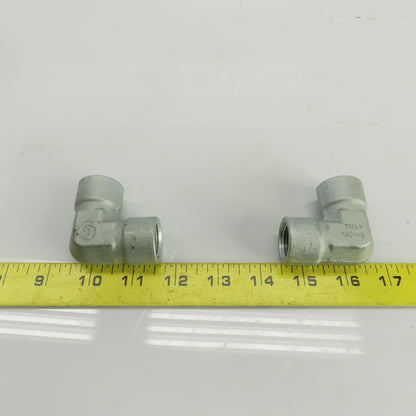 Swagelok Cajon 1/2" NPT Steel Female 90° Elbow Lot Of 2