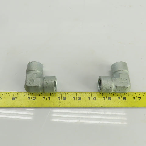 Swagelok Cajon 1/2" NPT Steel Female 90° Elbow Lot Of 2