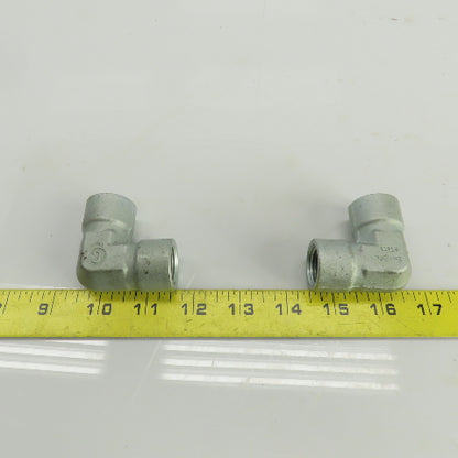 Swagelok Cajon 1/2" NPT Steel Female 90° Elbow Lot Of 2