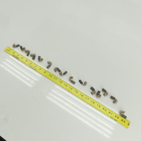 F Type Carbon Brushes 15.25mm Long 9.25mm Wide Lot Of 15