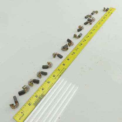 F Type Carbon Brushes 15.25mm Long 9.25mm Wide Lot Of 15