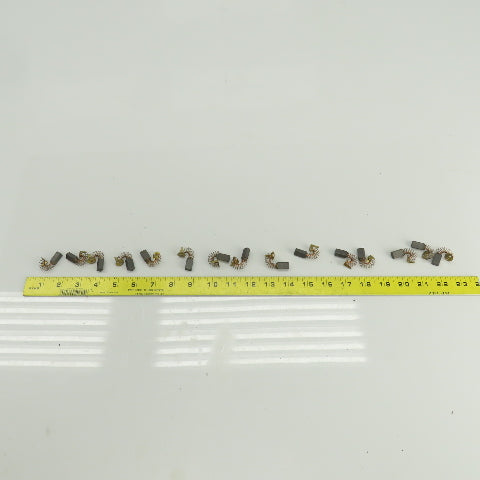 F Type Carbon Brushes 15.25mm Long 9.25mm Wide Lot Of 15