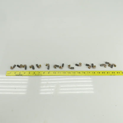 F Type Carbon Brushes 15.25mm Long 9.25mm Wide Lot Of 15