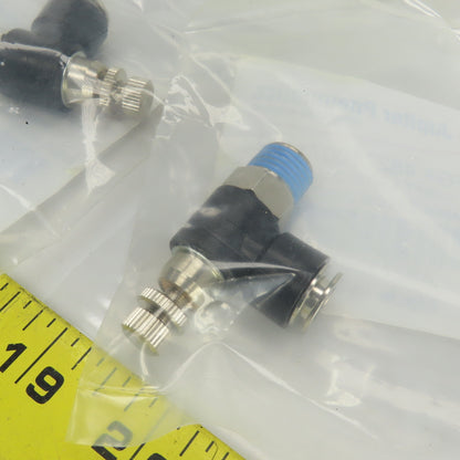 Jupiter Pneumatics 4827100715JP Flow Control Valve 3/8" NPT x 5/16" OD Lot Of 8