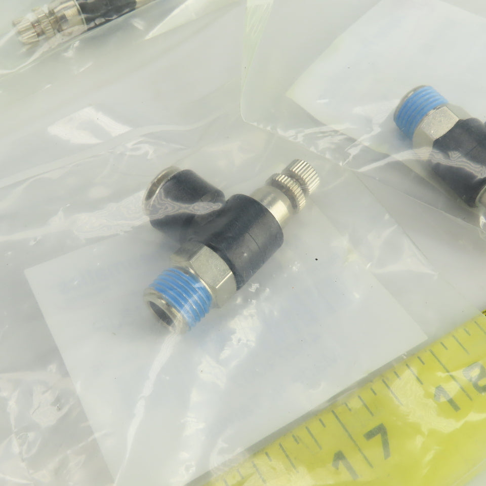 Jupiter Pneumatics 4827100715JP Flow Control Valve 3/8" NPT x 5/16" OD Lot Of 8