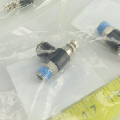 Jupiter Pneumatics 4827100715JP Flow Control Valve 3/8" NPT x 5/16" OD Lot Of 8