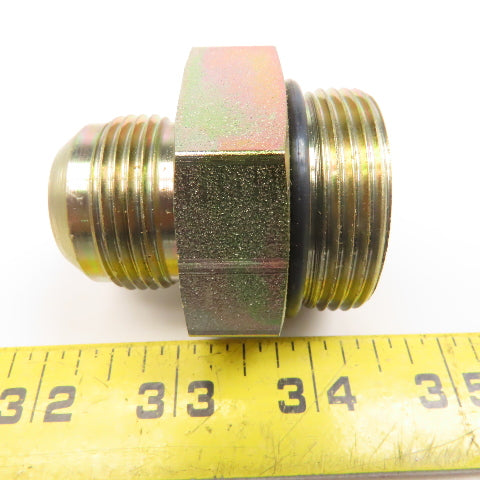 Parker 16-20 F50X-S 1-5/8-12 SAE ORB Male x 1" JIC Male Adapter Lot Of 2