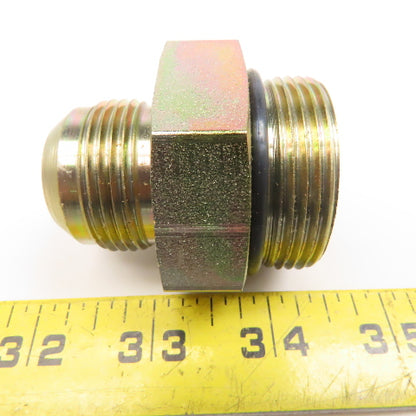 Parker 16-20 F50X-S 1-5/8-12 SAE ORB Male x 1" JIC Male Adapter Lot Of 2