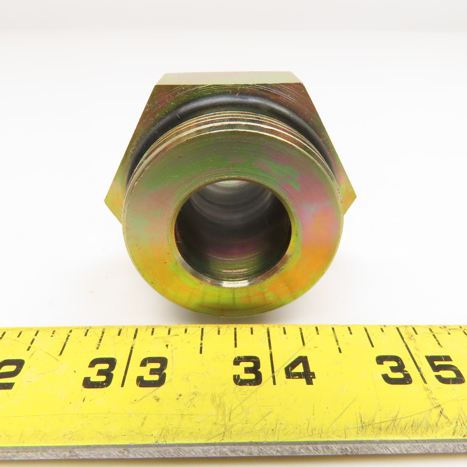 Parker 16-20 F50X-S 1-5/8-12 SAE ORB Male x 1" JIC Male Adapter Lot Of 2
