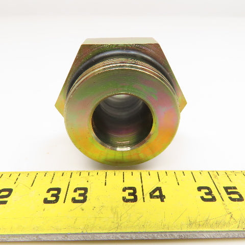 Parker 16-20 F50X-S 1-5/8-12 SAE ORB Male x 1" JIC Male Adapter Lot Of 2