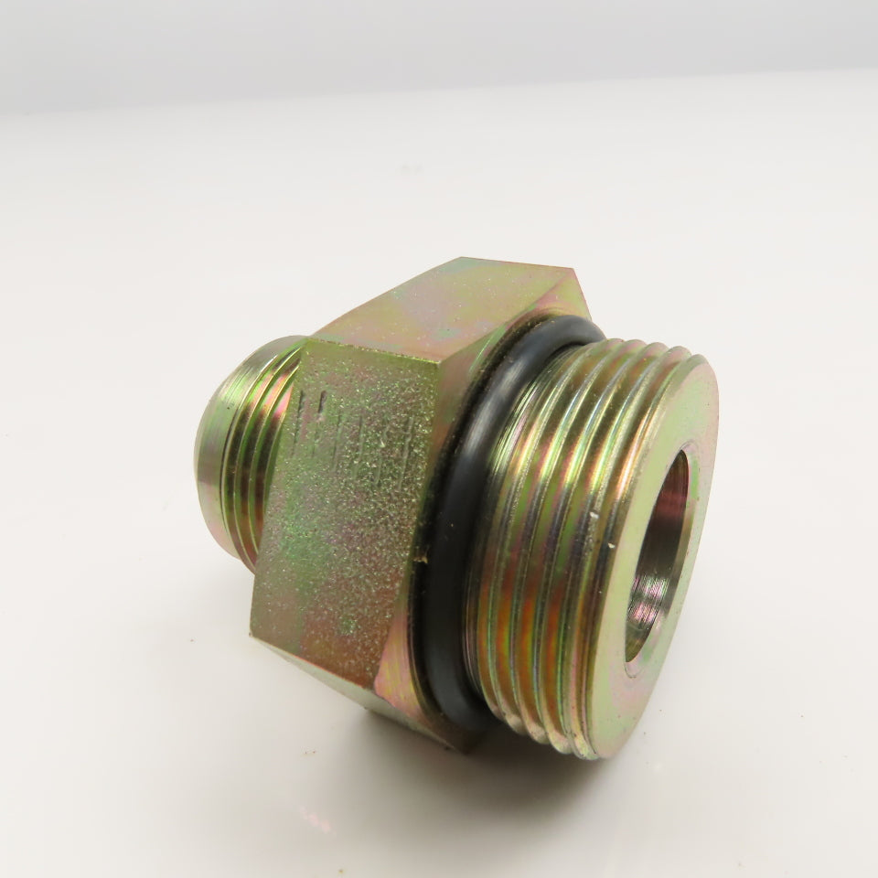 Parker 16-20 F50X-S 1-5/8-12 SAE ORB Male x 1" JIC Male Adapter Lot Of 2