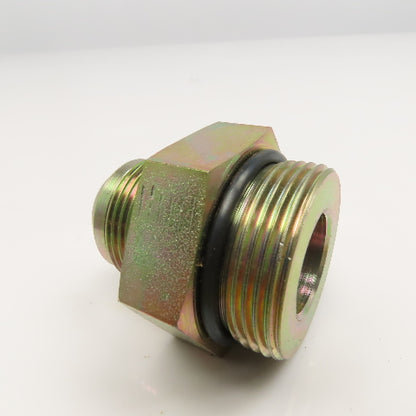 Parker 16-20 F50X-S 1-5/8-12 SAE ORB Male x 1" JIC Male Adapter Lot Of 2