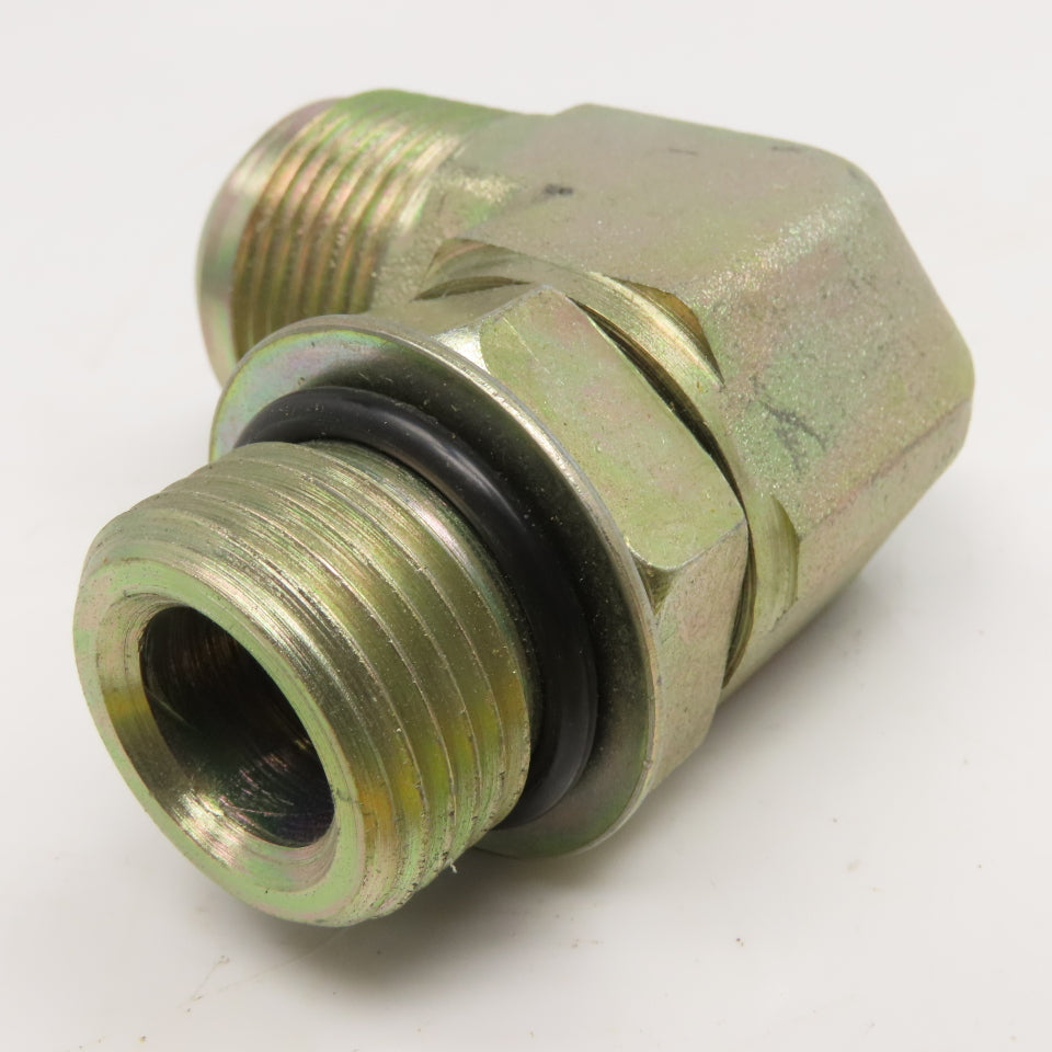 Parker 16-12 C50X-5 3/4" Male JIC Flare x 1-5/16-12 SAE ORB Hydraulic Elbow 90°