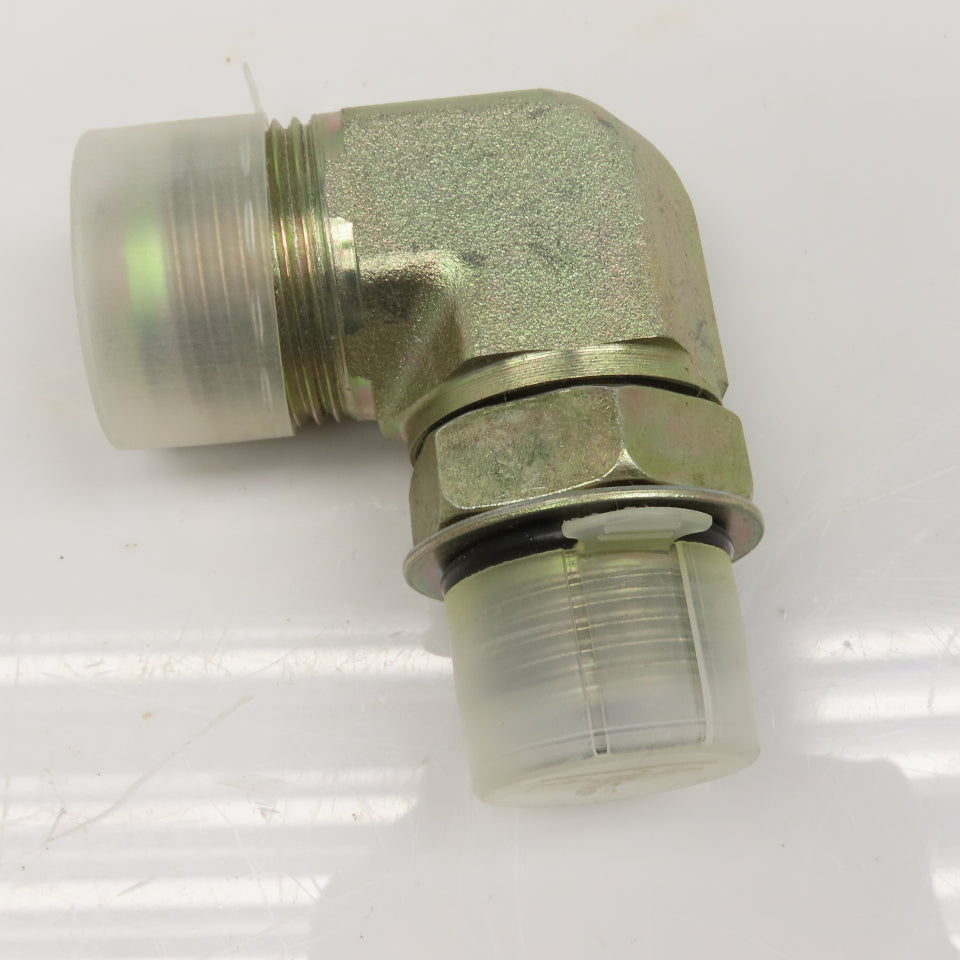 Parker 16-12 C50X-5 3/4" Male JIC Flare x 1-5/16-12 SAE ORB Hydraulic Elbow 90°